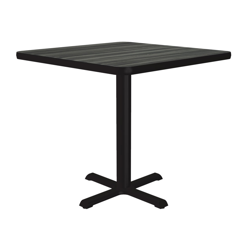 Table de salle à manger 24 "à piédestal, H 29 po x l 24 po x P 24 po