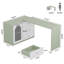  Bureau d'ordinateur en L avec bureau à tiroirs Rebacca-807495238