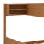 Lit superposé en bois robuste, tablette de rangement intégrée, échelle et système de support à lattes-129950244