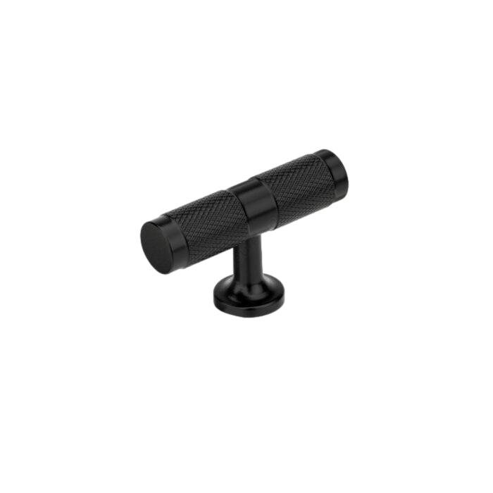 Matte Black "Rivet" T-Bar Knurled T-Knob