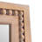 Handcrafted Wooden Beaded Rectangular Floor Mirror, Rustic Farmhouse Full-Length Mirror-1075825799-1089864753