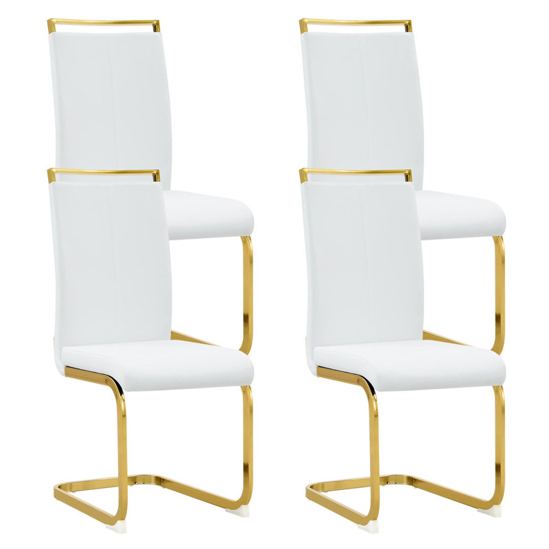 Chaise Maydell, Doré, Blanc, 2