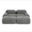Canapé à 2 places en tissu de luxe Corduroy-1611470724