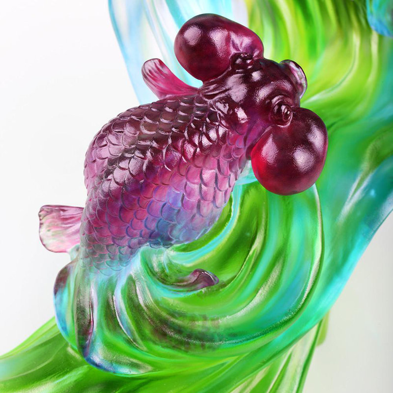 Echo of Joy Crystal Art Fish Figurine