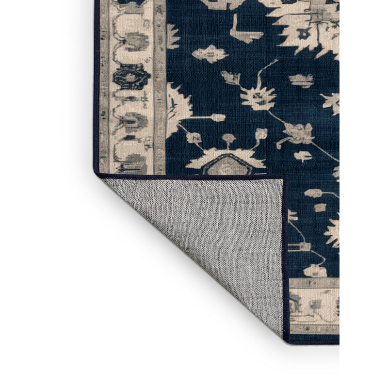 Tapis gris lavable à la machine, Carré 6 pi