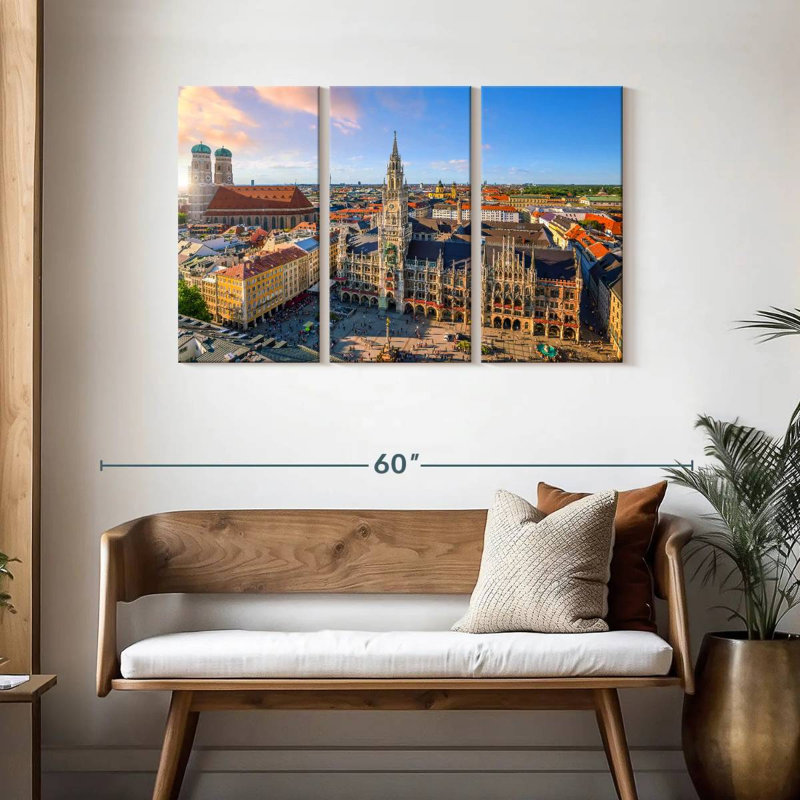 Silhouette de Munich, H 28 po x l 45 po