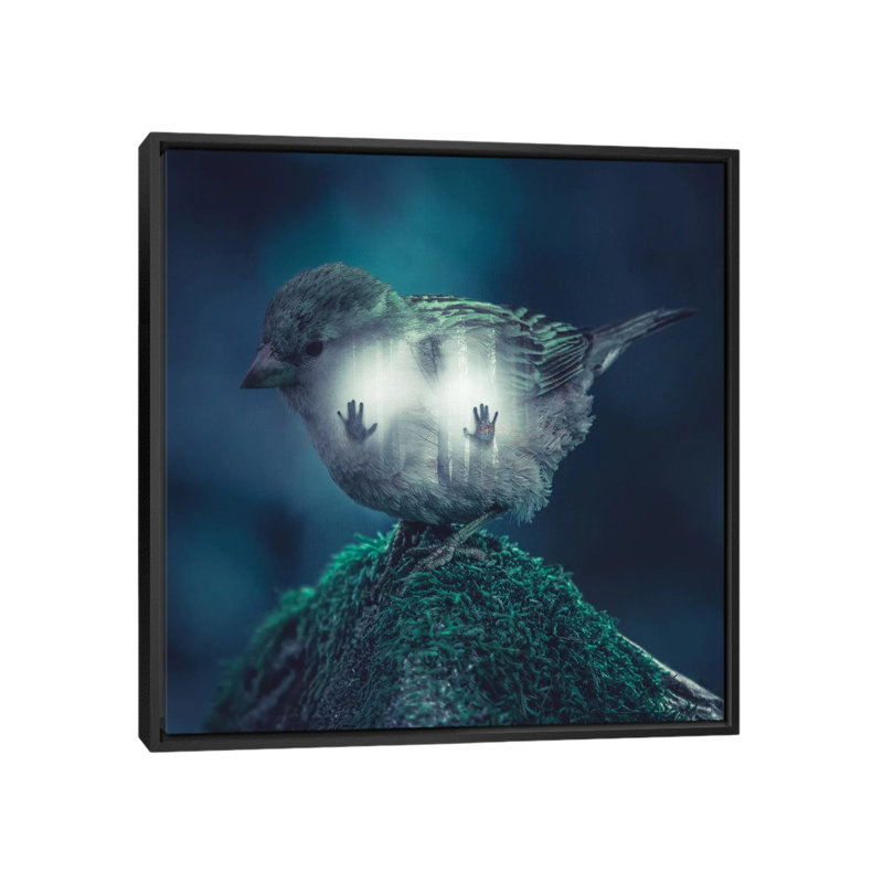 Trapped 1 Piece Wall Art on Canvas, 45.72 cm H x 45.72 cm W, Black Framed