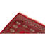 Tapis rouge / brun noué à la main de conception unique 5 pi x 3 pi 2 po