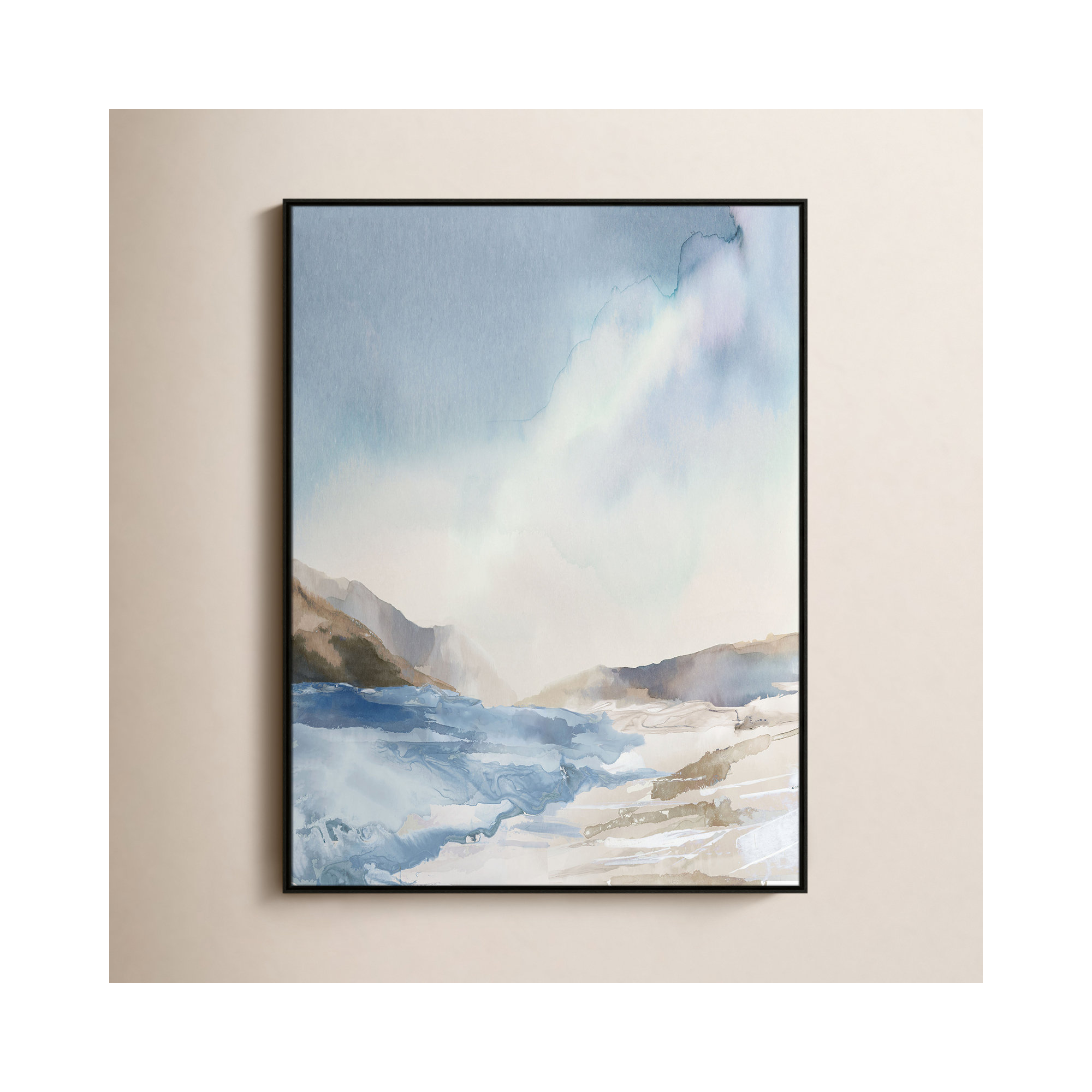 Mystic Shores Print by Mystic Shores, Espresso, 49.5" H x 37.5" W