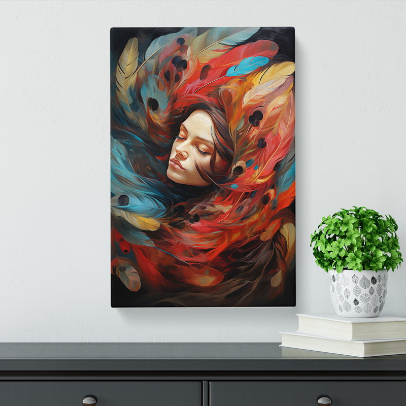 Feather Dadaism - Print, 60cm H x 40cm W x 3cm D