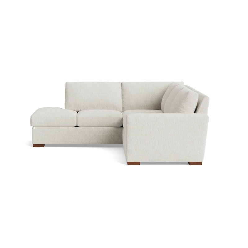 Couch Potato Sectional, Left Hand Facing, Performance Weave - Snow
