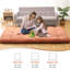 Matelas de futon japonais en mousse à haute densité de 4 po, tapis de sol Tatami pliable à 5 couches pour ferme, dortoir, véhicule récréatif, camping-133288145