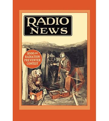 Radio News: Radio Rescues Miners' by Hugo Gernsback Vintage Advertisement -  Buyenlarge, 0-587-07191-5C2842