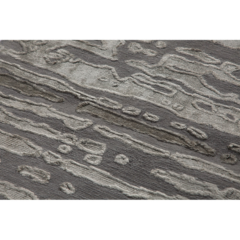 Terrain Striped Area Rug in Taupe, Rectangle 2' x 3'