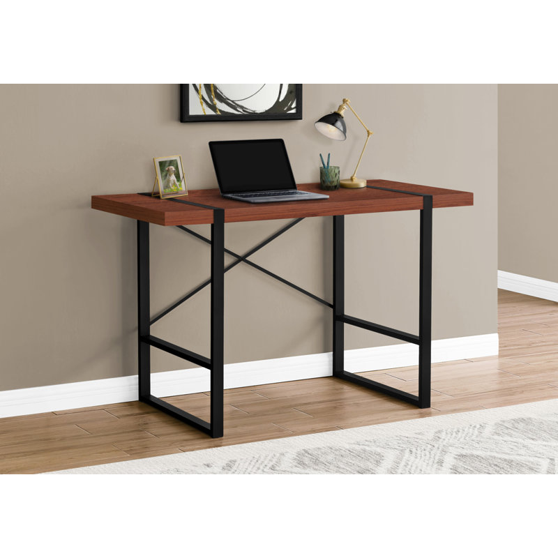 Fullilove Computer Desk, Home Office, Laptop, 48"L, Work, Metal, Laminate, Contemporary, Modern, Gray/Taupe