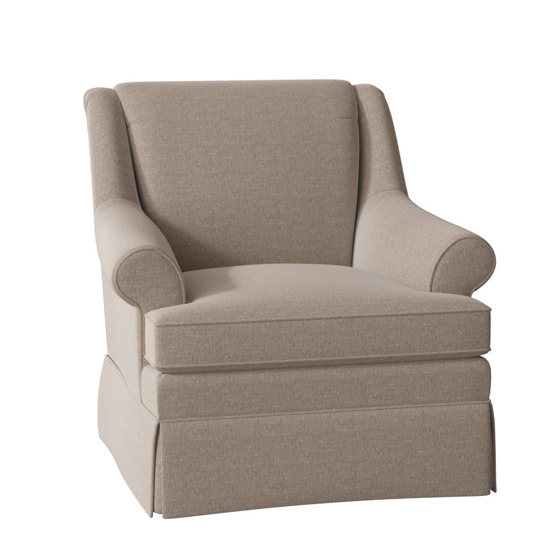 Padme Slipcovered Armchair, No, Index 41 Taupe Performance Twill