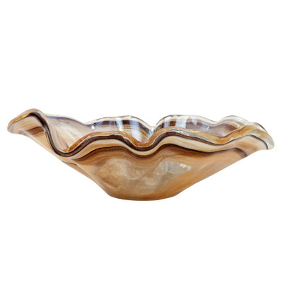 Onda Glass Serving Bowl