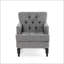 Fauteuil club capitonné