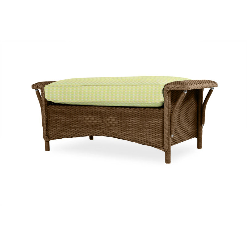 Nantucket Outdoor Ottoman, Demo Stone, Bark