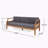 Adelayda Acacia Wood 3-Seater Sofa-1546503466