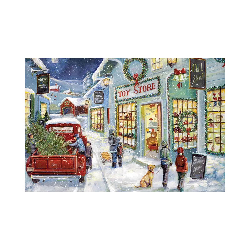 «Toy Shop» par Ruane Manning - reproduction d'art, Aucun mat, Toile tendue, H 8 po x l 12 po x P 0,75 po