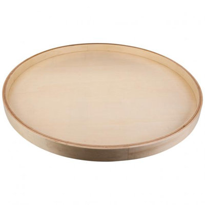 Round Banded Lazy Susan with Swivel Preinstalled