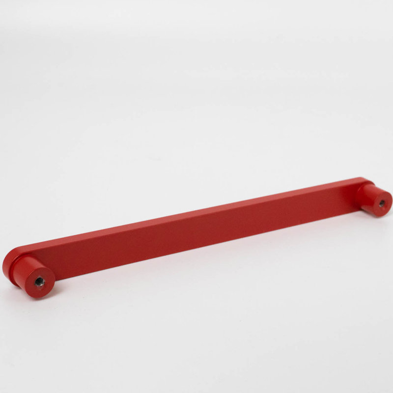 ROUS Hardware Mid-Century Modern Cabinet Handle 1-Count, Rose (Red), 3''