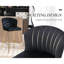 Upholstered Counter Stool with Metal Frame-629728830