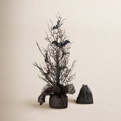 20"H Halloween Lighted Bats Table Tree Decor