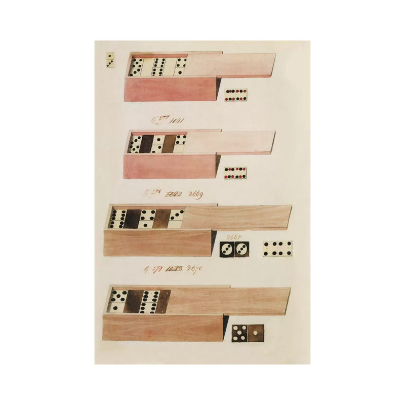 Dominoes - Wrapped Canvas Print, 66.04 cm H x 45.72 cm W x 3.175 cm D