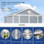6 ft x 8 ft Resin Outdoor Storage, Plastic Garden Sheds with Floor and Lockable Door for Backyard, Lawn