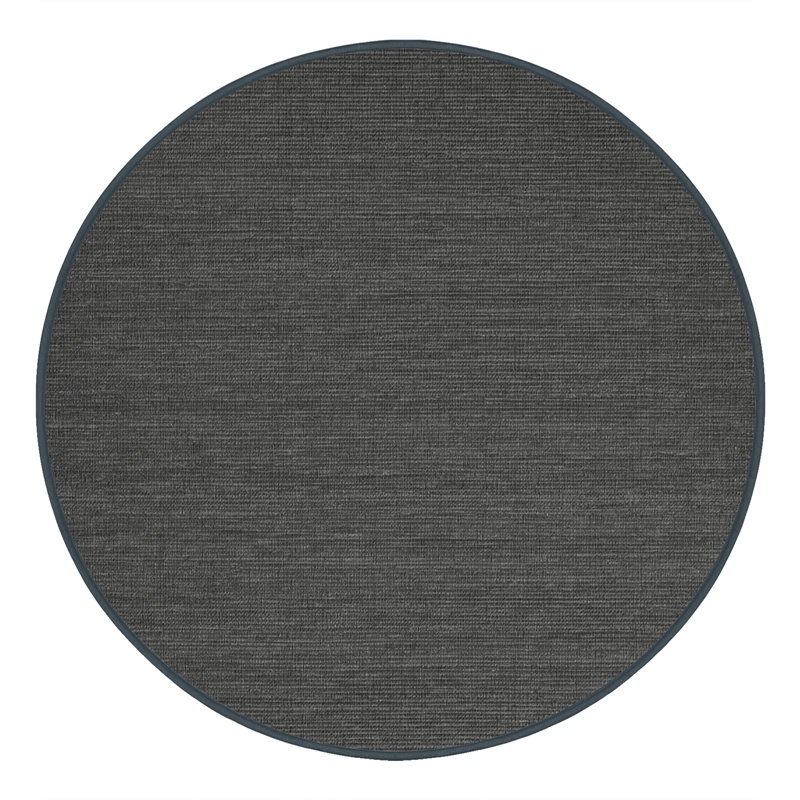 Machine Washable Solid Gray Area Rug