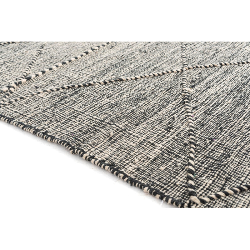 Tapis noir et blanc Odea