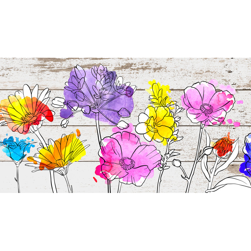 Furnell Floral Area Rug, Rectangle 52 x 280cm
