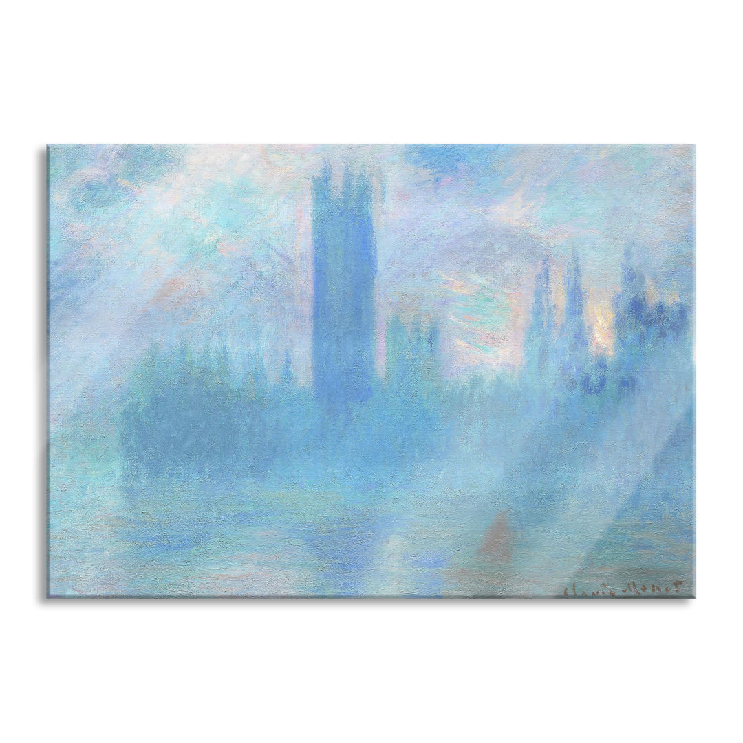 Glasbild Ile Aux Orties bei Vernon von Claude Monet