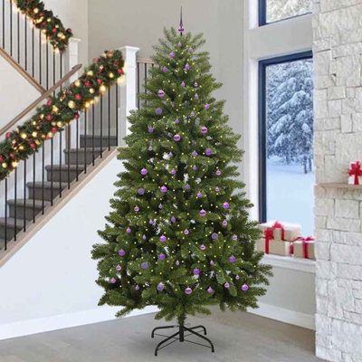 Artificial Christmas Tree with Stand Green PVC and Metal