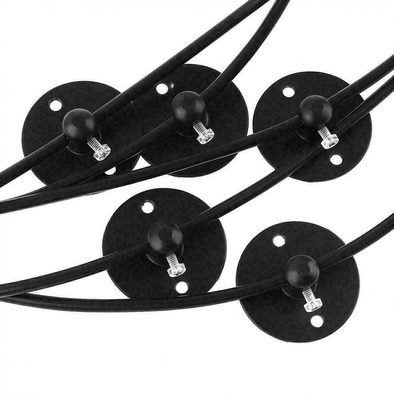 Belpre 8 - Light Black Cluster Pendant