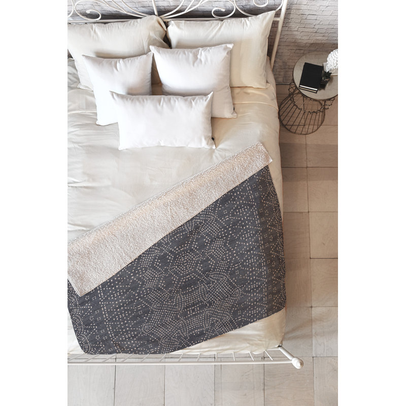 Holli Zollinger Throw Blanket, 80" L x 60" W, Grey
