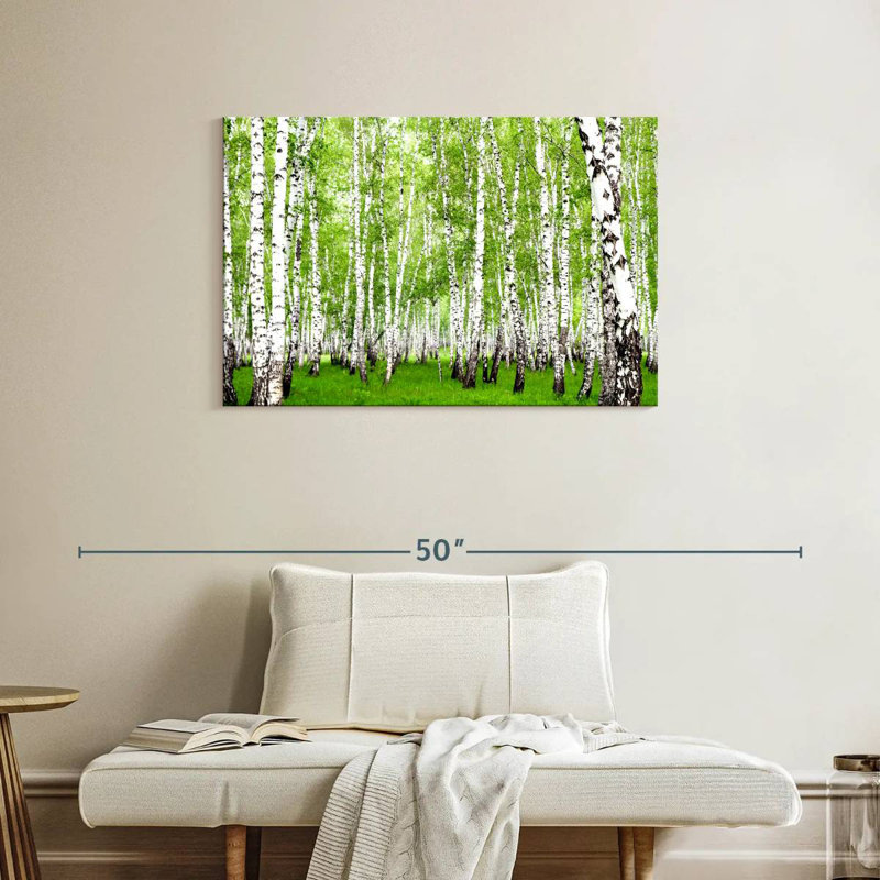 Harnek Green Birch Trees, 24" H x 36" W