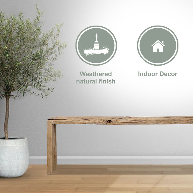 120'' Solid Wood Console Table, 34" H x 96" W x 15" D