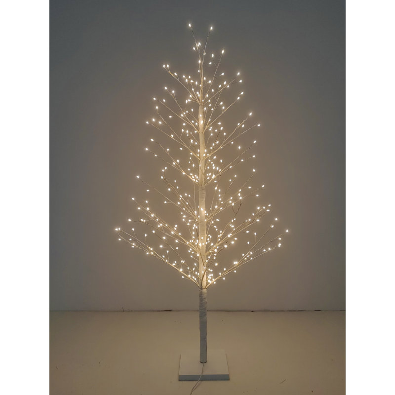 White Birch Tree with LED Lights Indoor Use Only, 47.24"