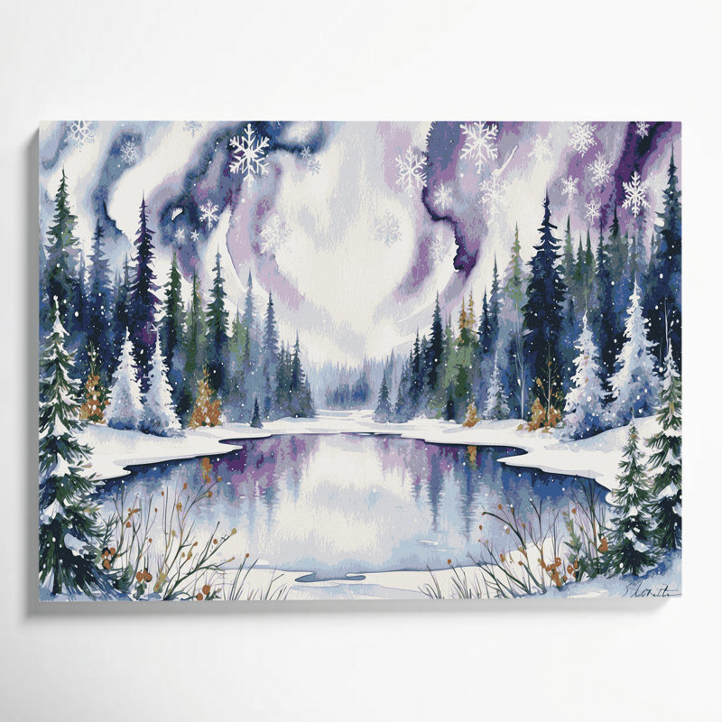Art mural sur toile de Noël, H 24 po x l 36 po