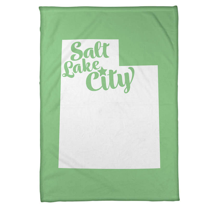 Jeté polaire en utah sel lake city, l 62,5 po x L 82,5 po, Vert