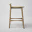 Madeira Upholstered Stool with Solid Wood Frame-1875086761