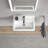Duravit Starck 3 White Ceramic Rectangular Wall Mount Bathroom Sink with Overflow