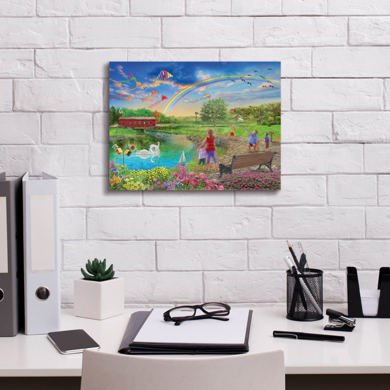 «Epic Graffiti« Colorful Skies »par Bigelow, illustrations sur toile, H 12 po x l 16 po x P 0,75 po