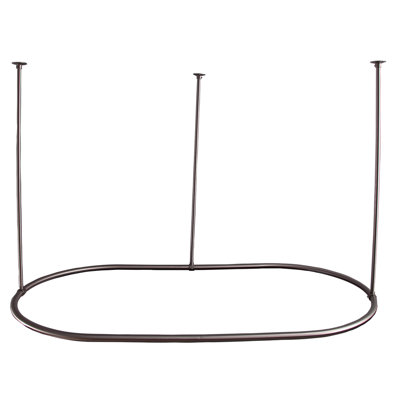 72'' Oval Shaped Shower Curtain Rod
