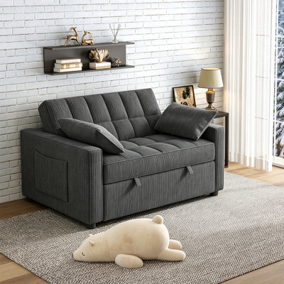 53.2'' Upholstered Convertible Sleeper Sofa