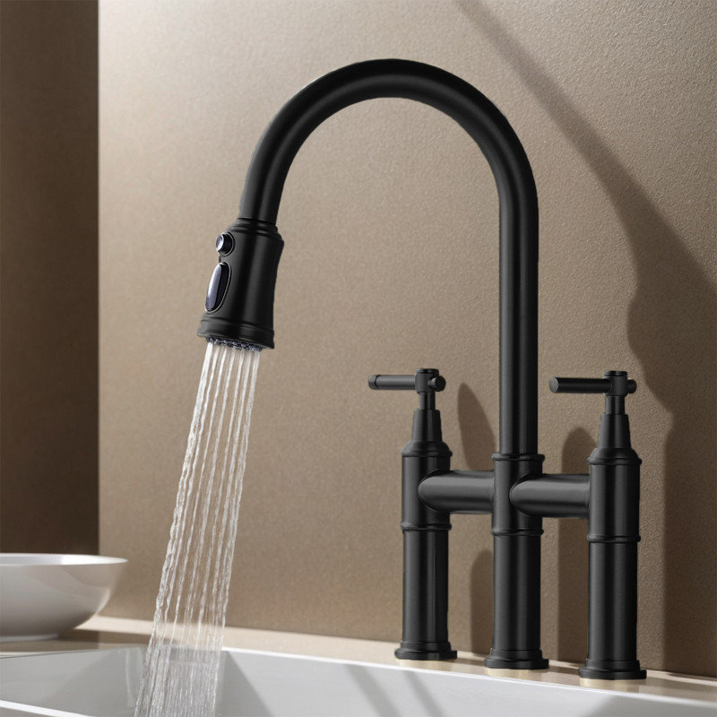 Robinet de cuisine Casa Eclat, Noir mat