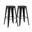 Tabouret de bar et de comptoir en métal de style champêtre rustique Kendraya-48735757-24030454-48735760